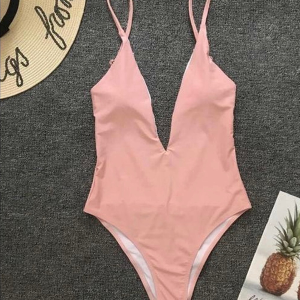 Blush Pink One Piece Swimsuit